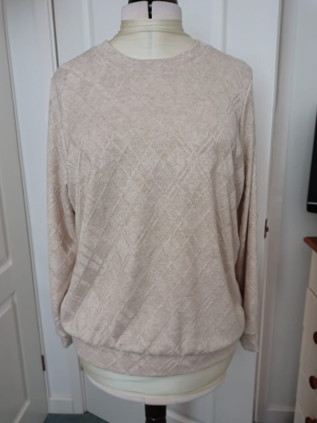 Customer photo review of Soft Melange Jacquard Knit Fabric