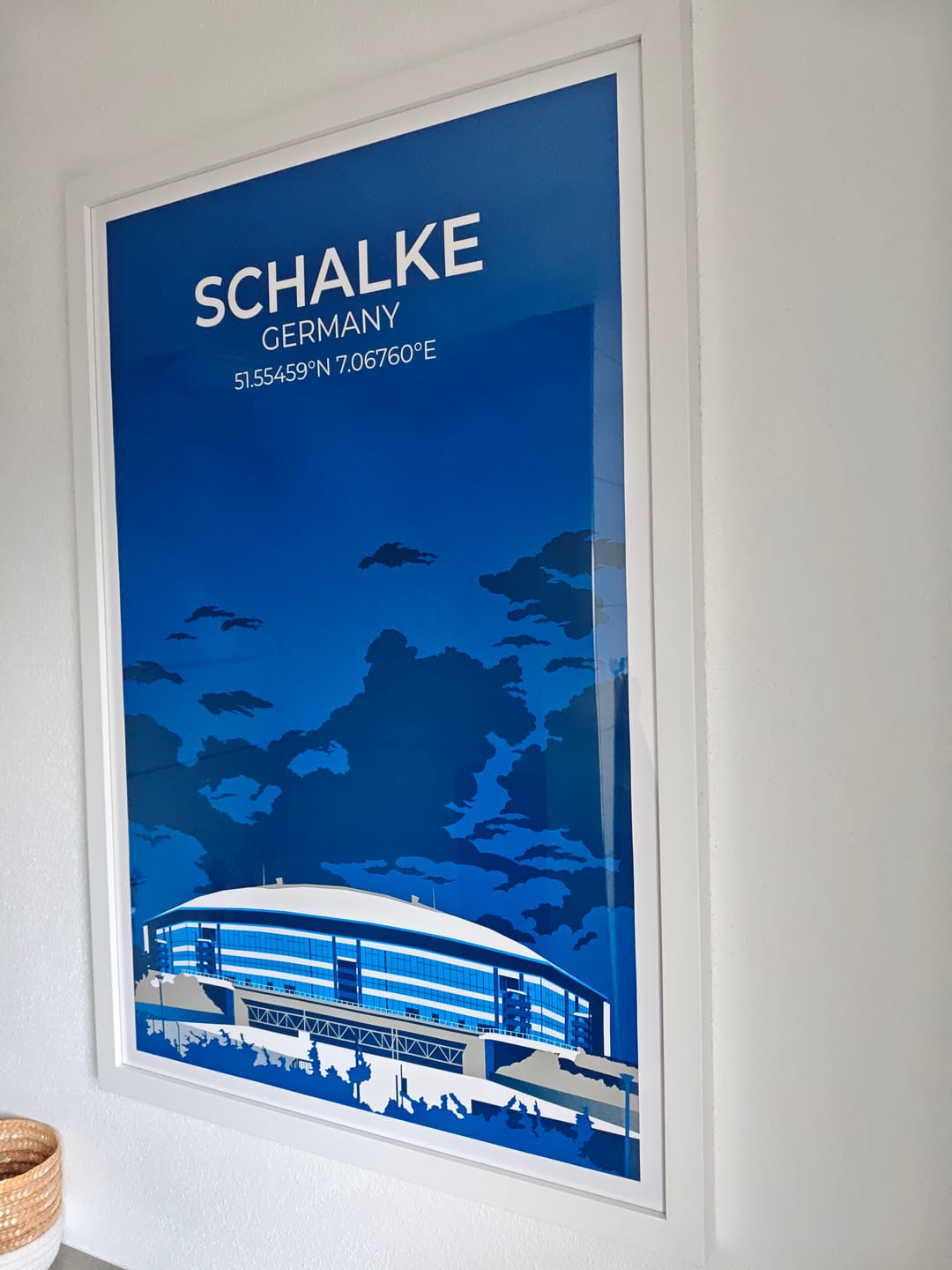 Customer photo review of Stadion Illustration Poster Schalke