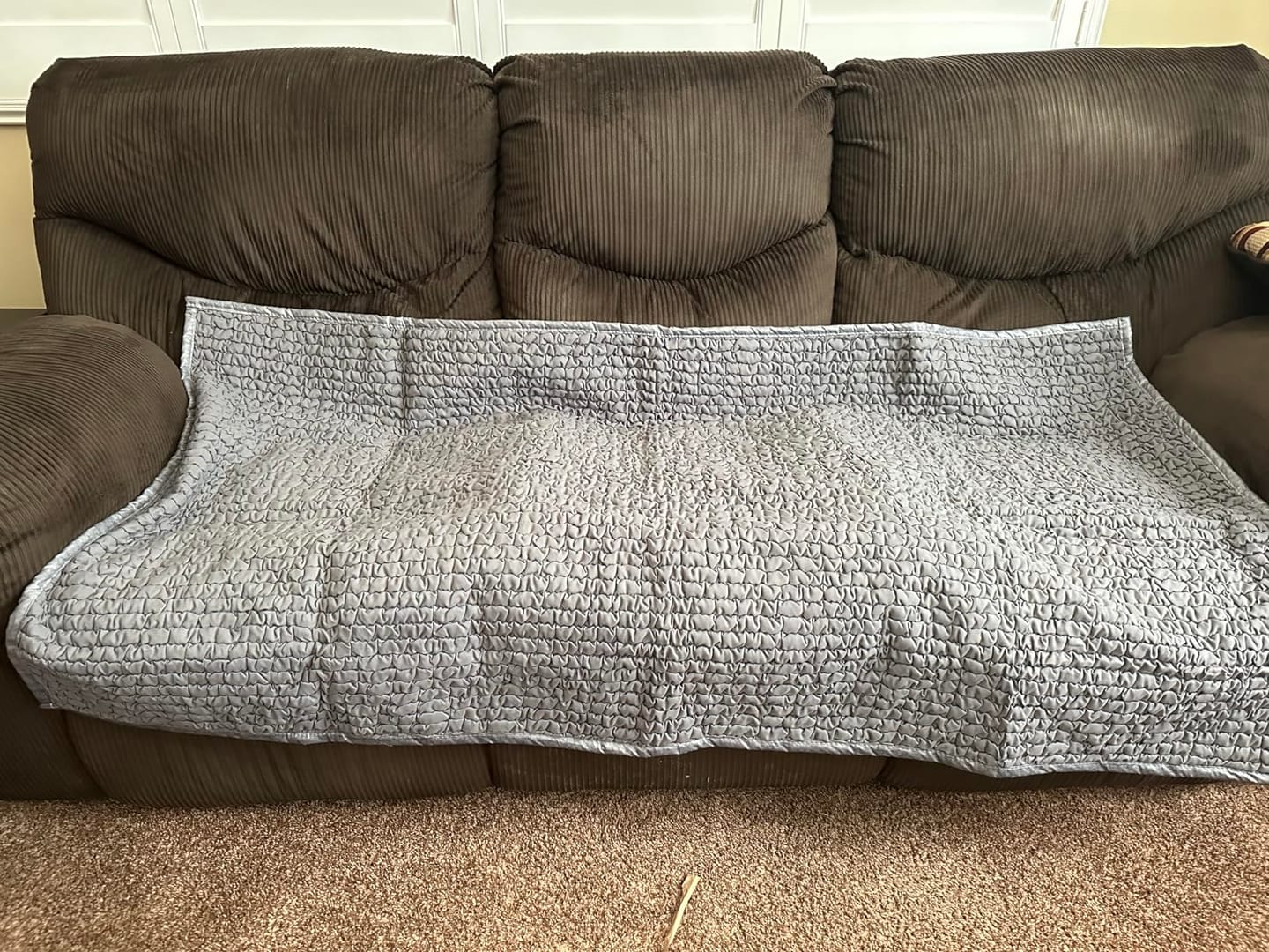 Customer photo review of Waterproof Bed Blanket Queen