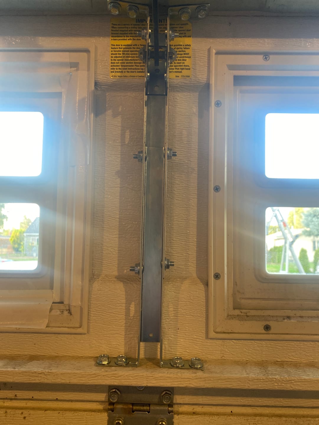 Customer photo review of Adjustable Operator Bracket | Wayne Dalton