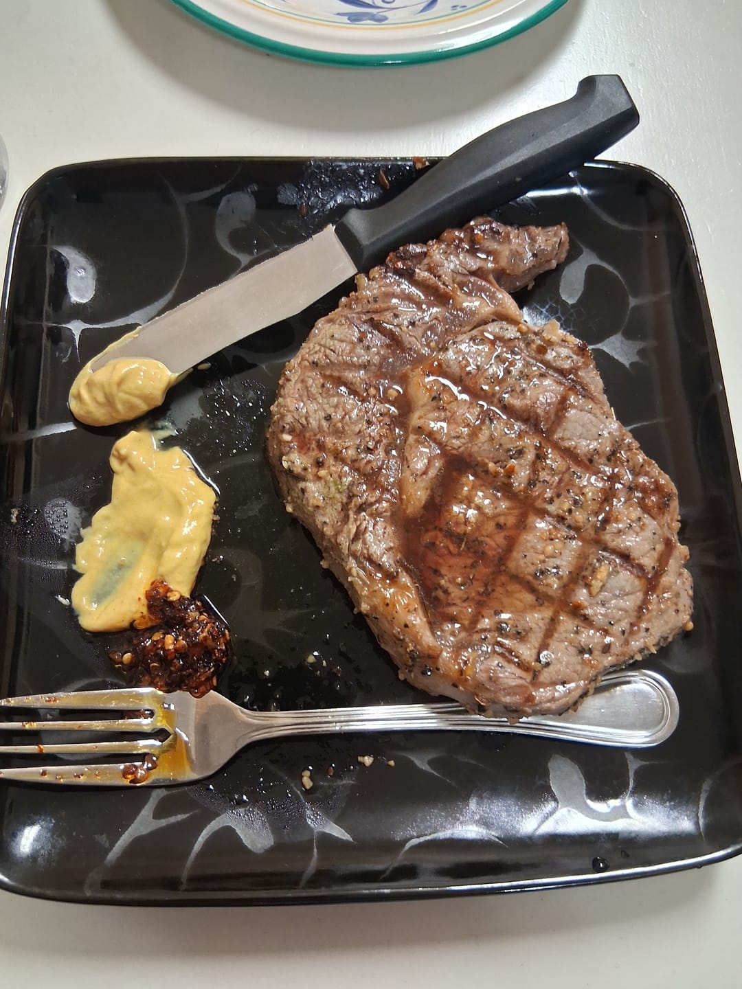 Customer photo review of Grass-Fed Ribeye Steak, 8-9oz