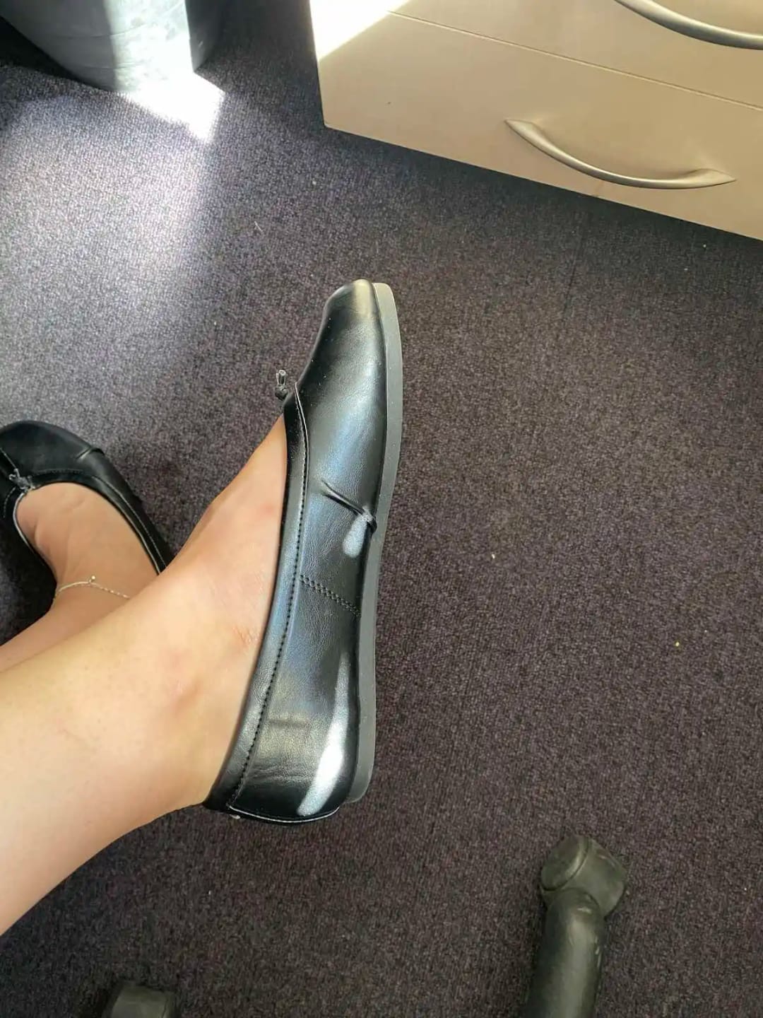 Customer photo review of Abigail Vegan Leather Flats