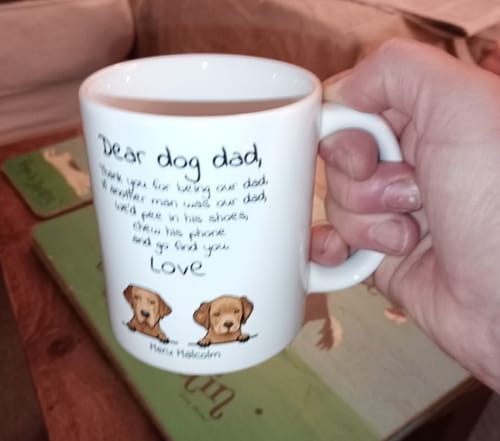 Customer photo review of Personalised Mug With Dog or Cat - Dear Pet Parent