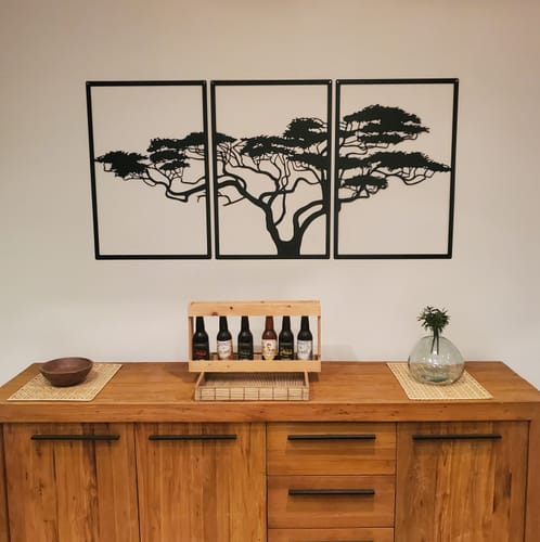 Customer photo review of Décoration murale en métal noir - Arbre de vie Africain