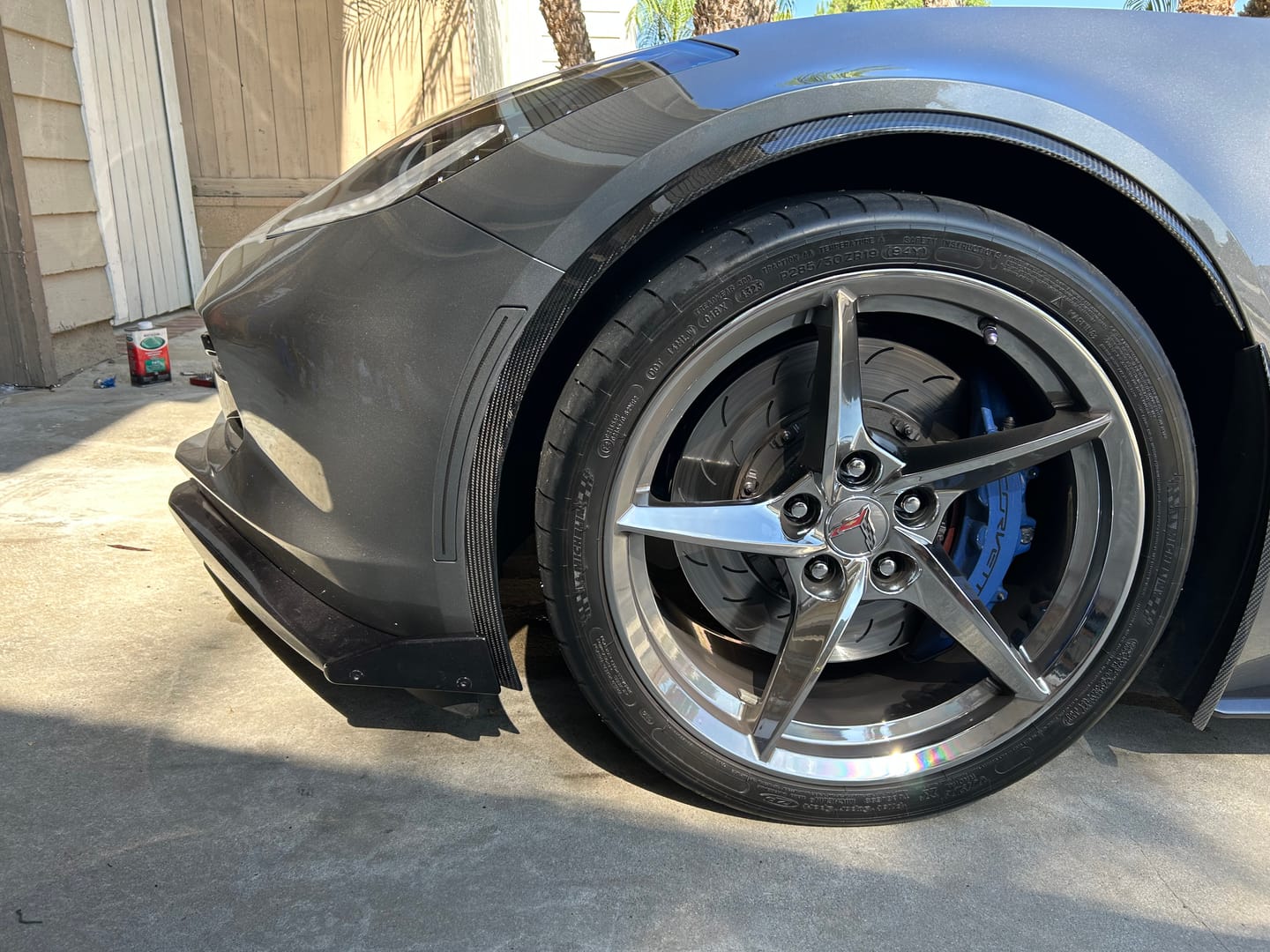 Customer photo review of Chevrolet Corvette C7 Front Fender Flares Wheel Trim