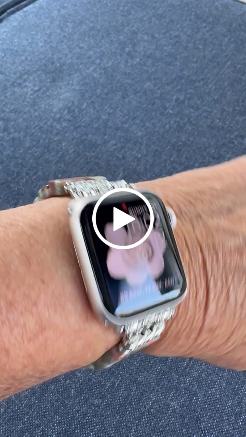 Customer video review of Earth Tibetan Jasper Stretch Apple Watch Strap