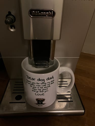 Customer photo review of Personalised Mug With Dog or Cat - Dear Pet Parent