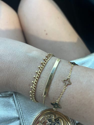 Customer photo review of Cara Gold Bracelet