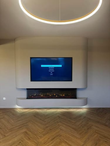 Sonja V. review of EVIQ Elektrische sfeerhaard 3D Platina 72″ inch – 182 cm image 1 out of 1