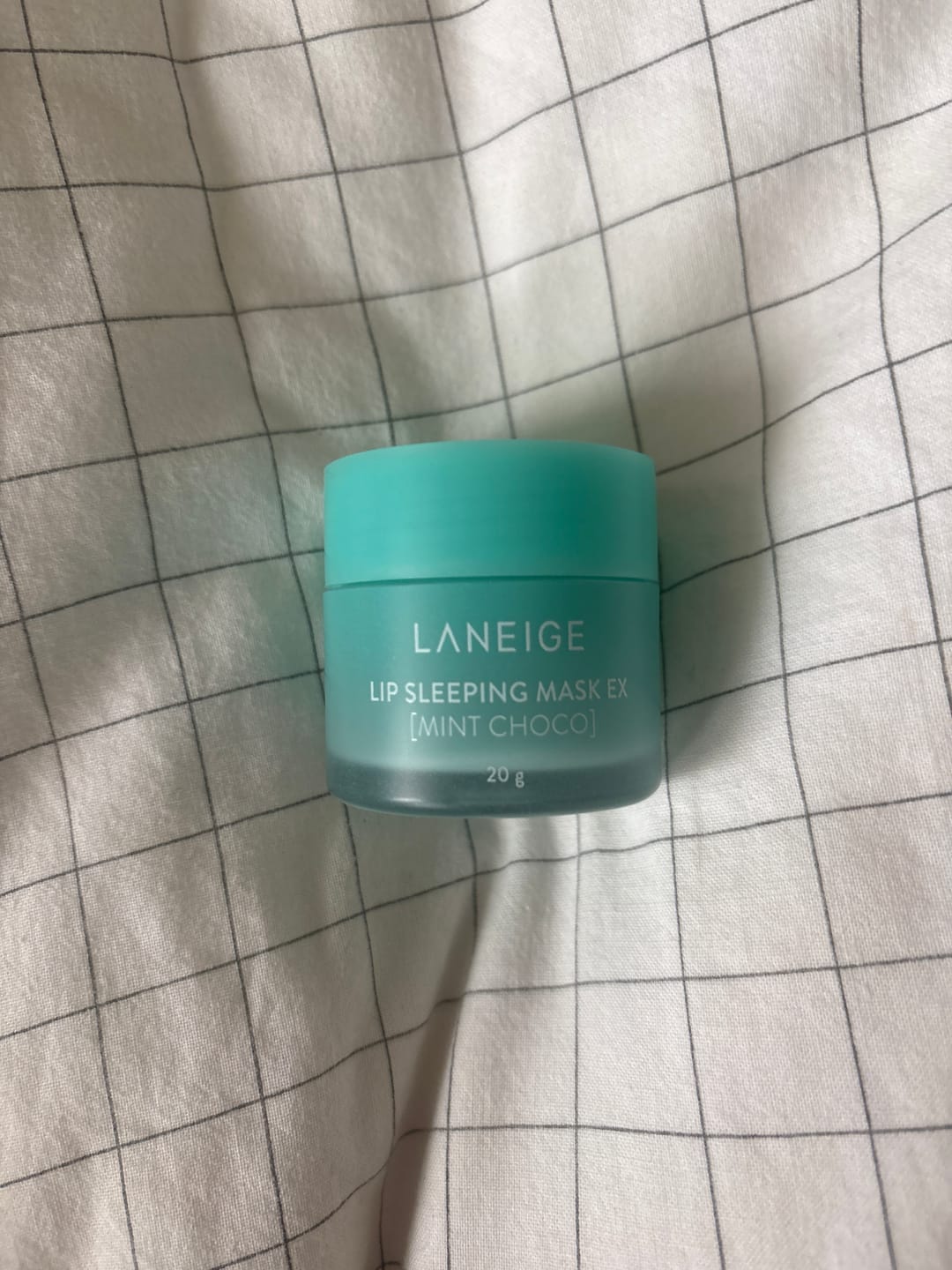 Customer photo review of Maska lūpām ar piparmētru un šokolādes aromātu LANEIGE Lip Sleeping Mask Choco Mint
