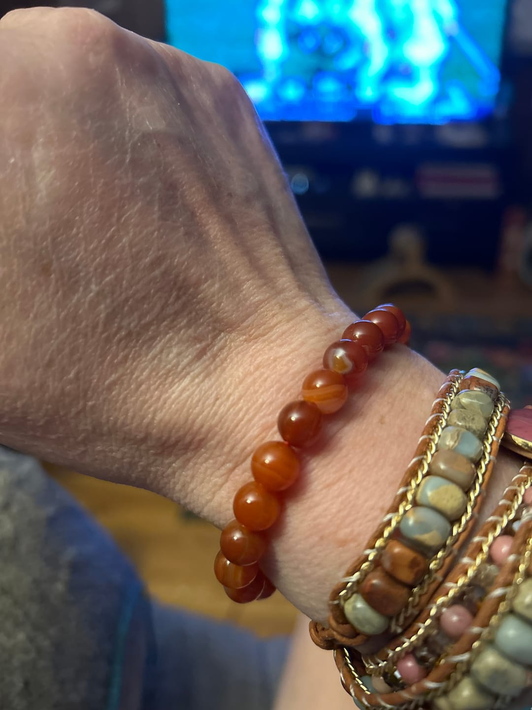 Customer photo review of Agate Energy Bracelet
