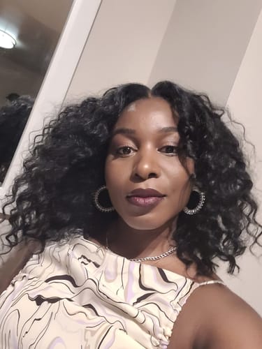 Customer photo review of Sensationnel Empress Center Part Lace Front Wig - AMANI