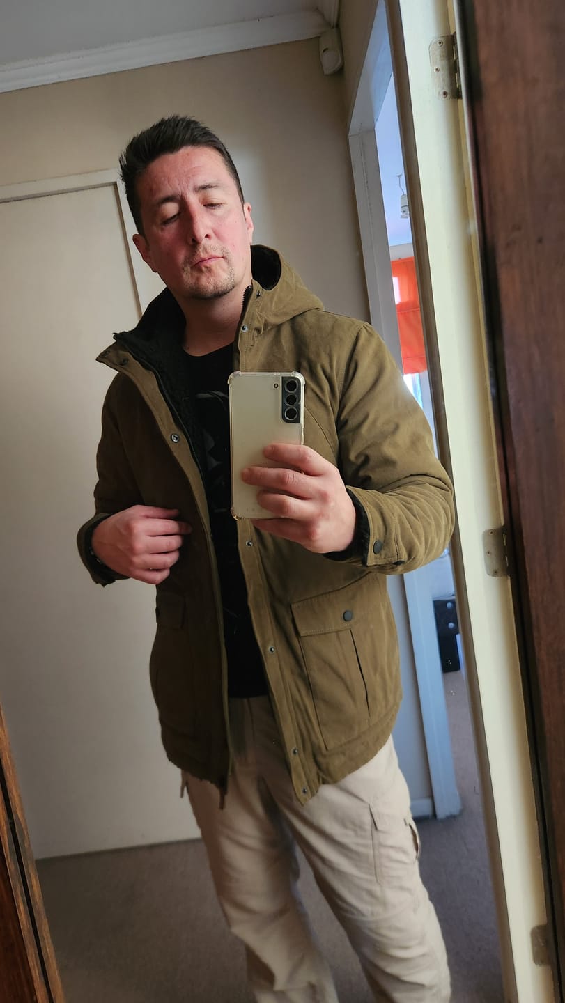 Customer photo review of Chaqueta Canvas Reversible Woodstone V2 Green (Hombre)