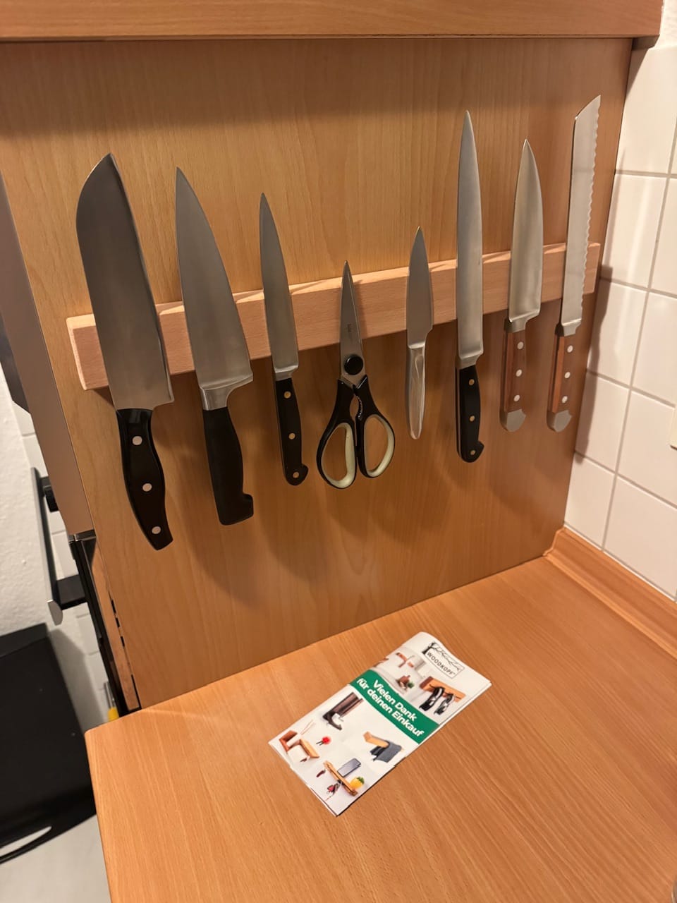 Customer photo review of Magnet Messerleiste CULTRO aus Holz