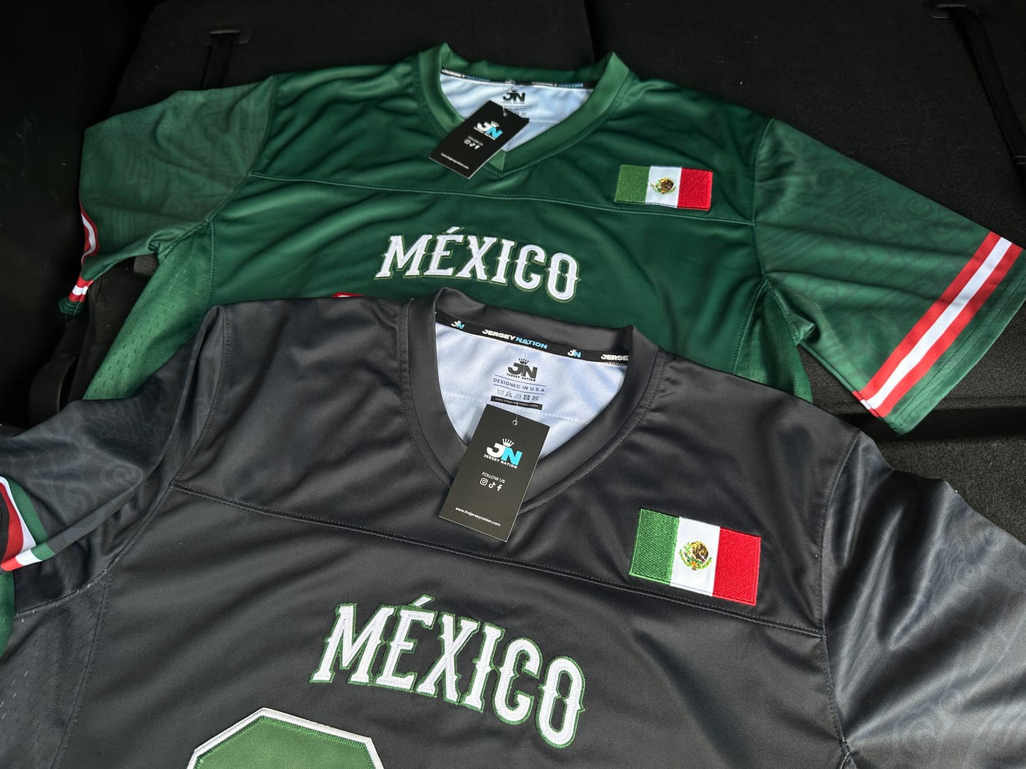 Customer photo review of Mexico Heritage Custom Football Jersey