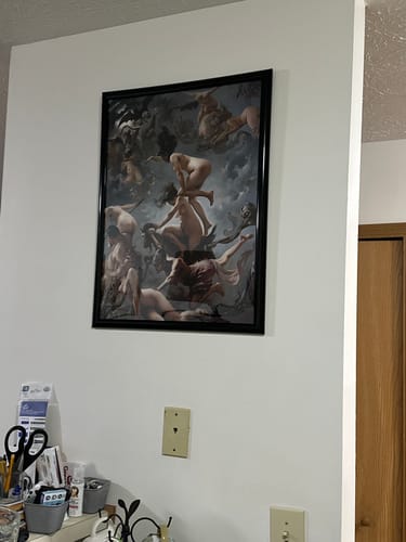 Customer photo review of Witches Going to Their Sabbath | Luis Ricardo Falero | 1878