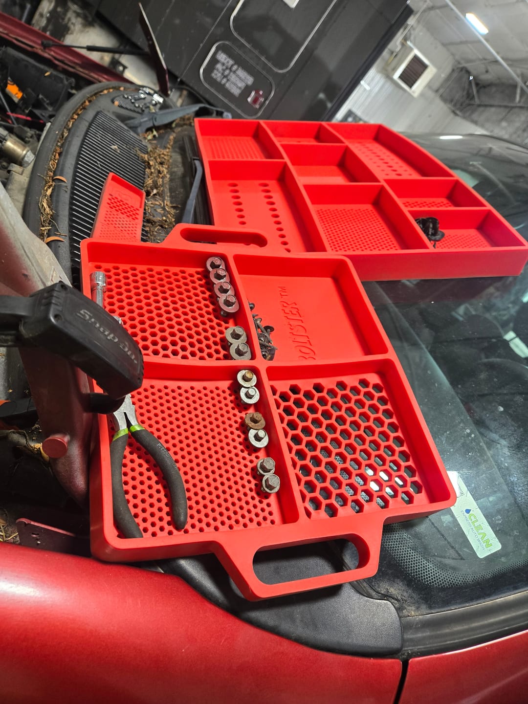Customer photo review of Boltster Flexible Organizing Tray