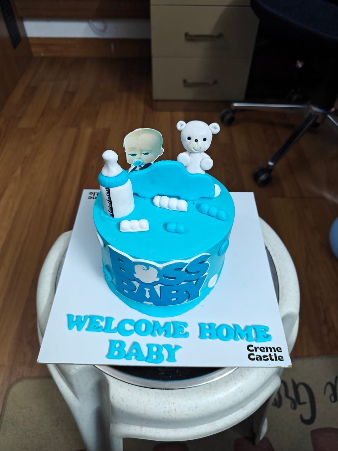 Customer photo review of Boss baby Toy Design Cake