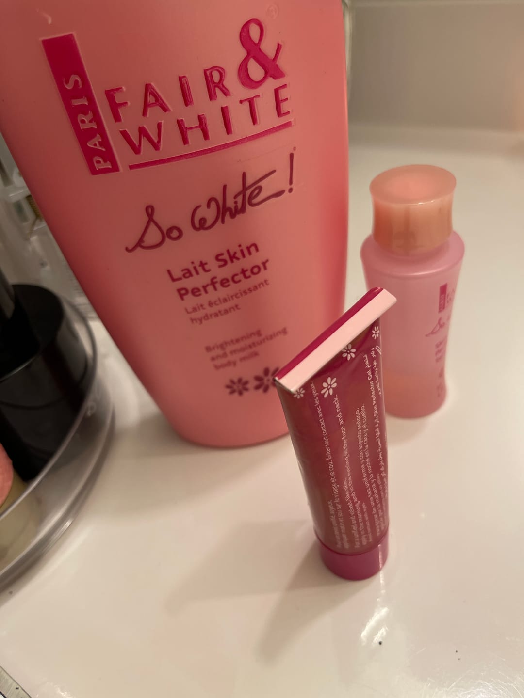 Customer photo review of Fair & White So White! Essentials Kit