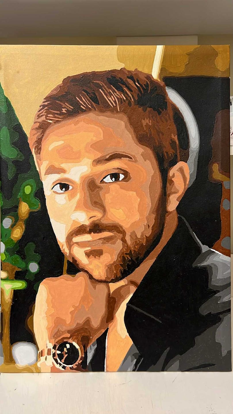 Customer photo review of Customized Paint by Numbers Kit - Paint Your Own Photo