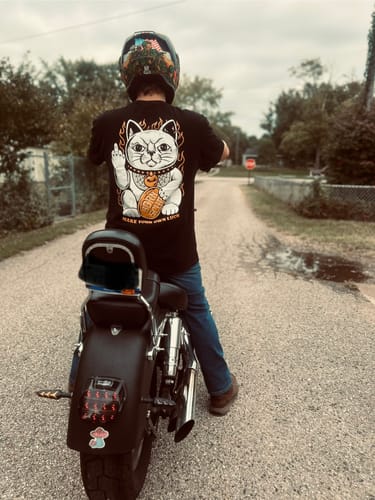 Customer photo review of LUCK BREAKER -T SHIRT