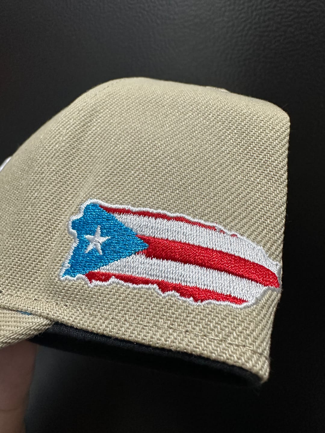 Customer photo review of Puerto Rico Heritage Beige Snapback Cap
