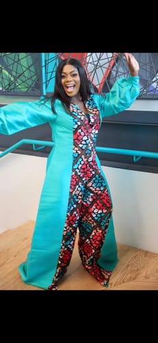 Customer photo review of Nia Jumpsuit|Teal