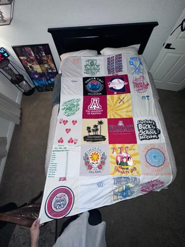 Customer photo review of Classic T-Shirt Blanket