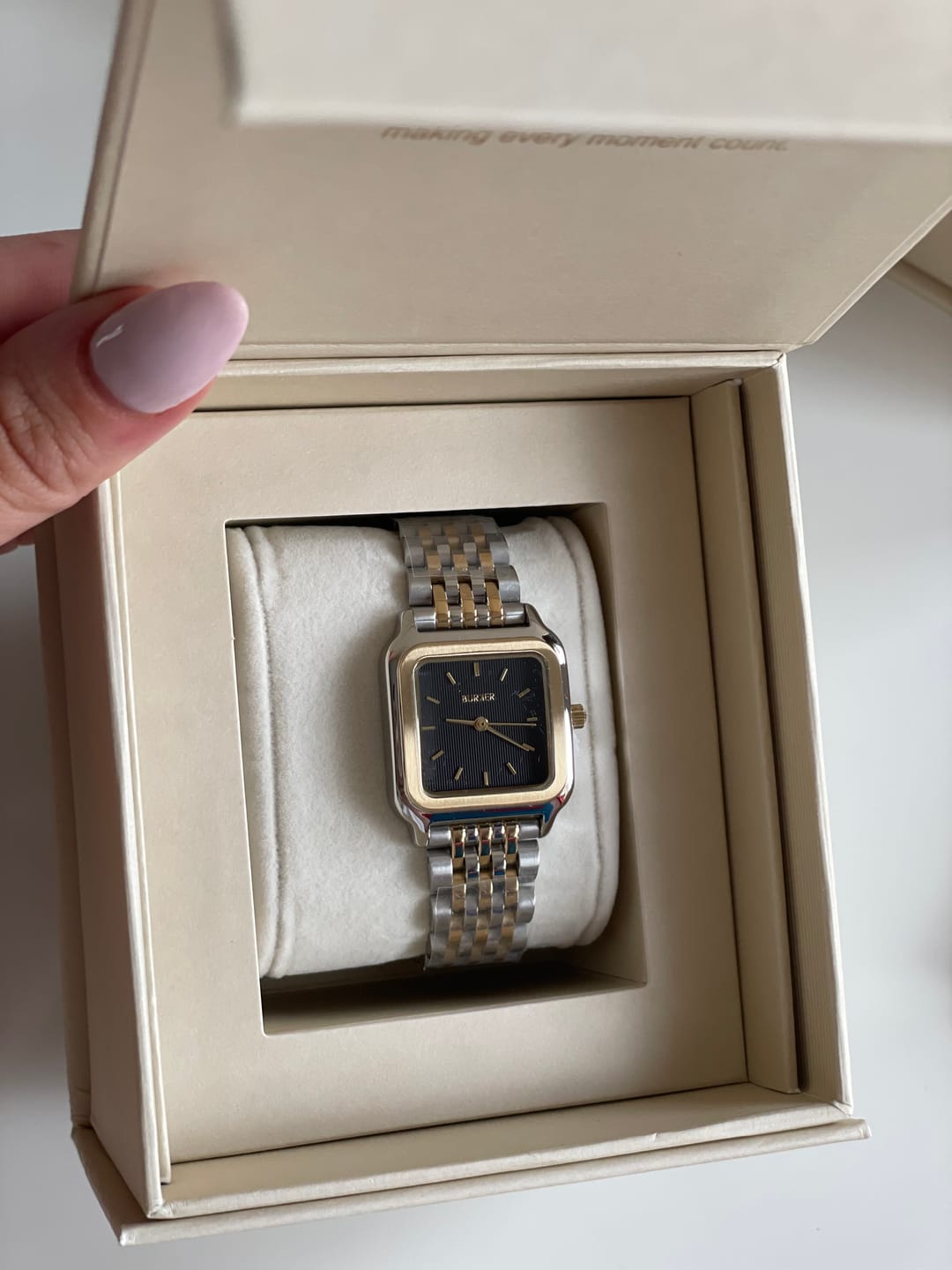 Customer photo review of Macy Black Gold Silver