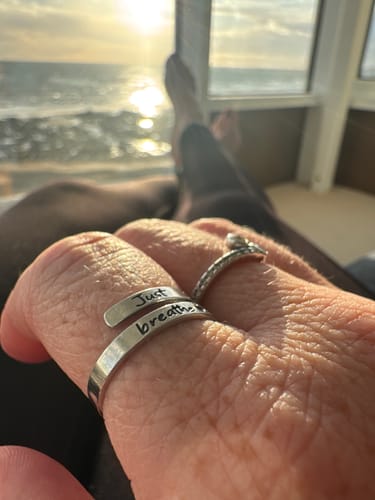 Customer photo review of Just Breathe Ring