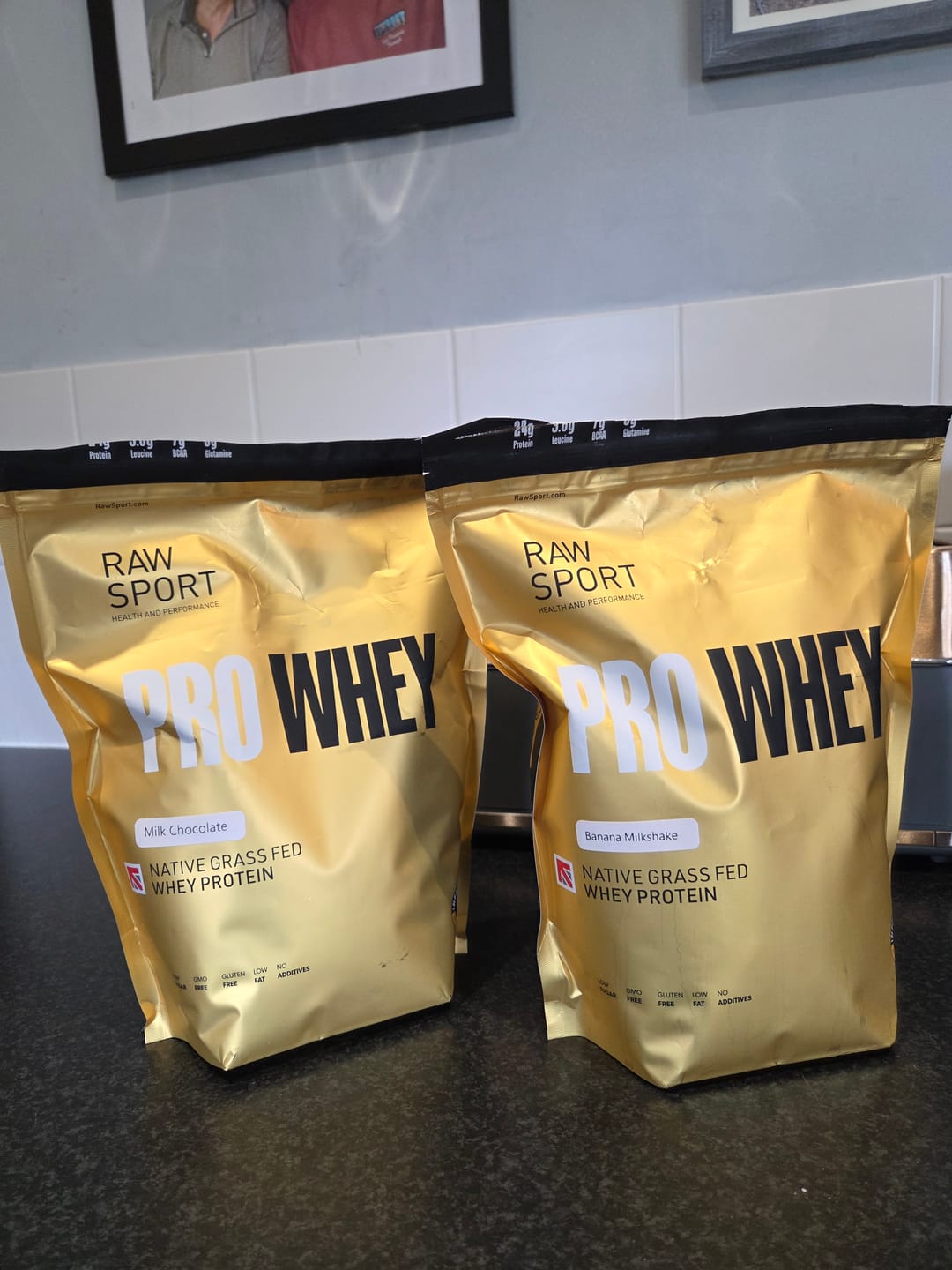 Customer photo review of Grass Fed Whey Protein Powder Pro