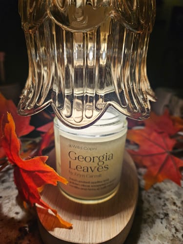 Customer photo review of Georgia Leaves Candle by Eryn Carroll