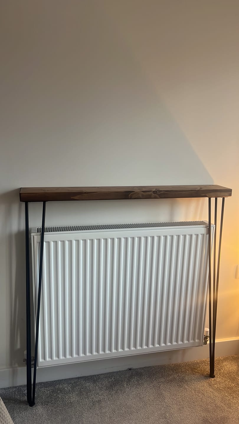 Customer photo review of Console Table 15cm Depth | Hairpin Leg