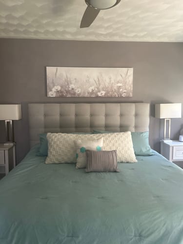 Customer photo review of Boho Neutral Wildflowers Field For Farmhouse Above Bed Wall Art