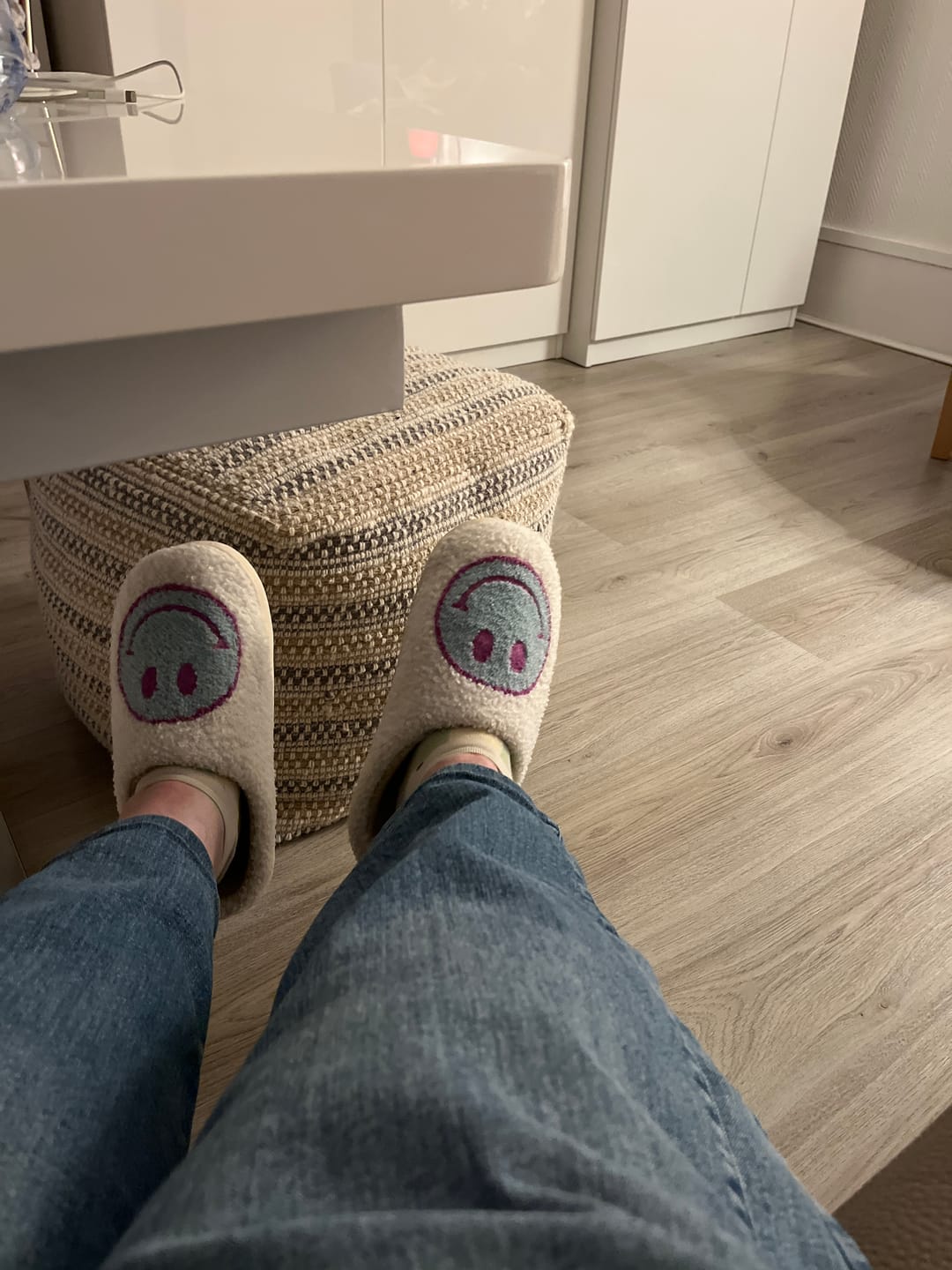Customer photo review of Happy Face Slippers