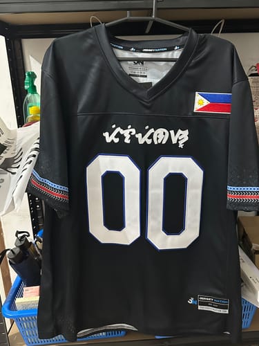 Customer photo review of Philippines Heritage Custom Football Jersey