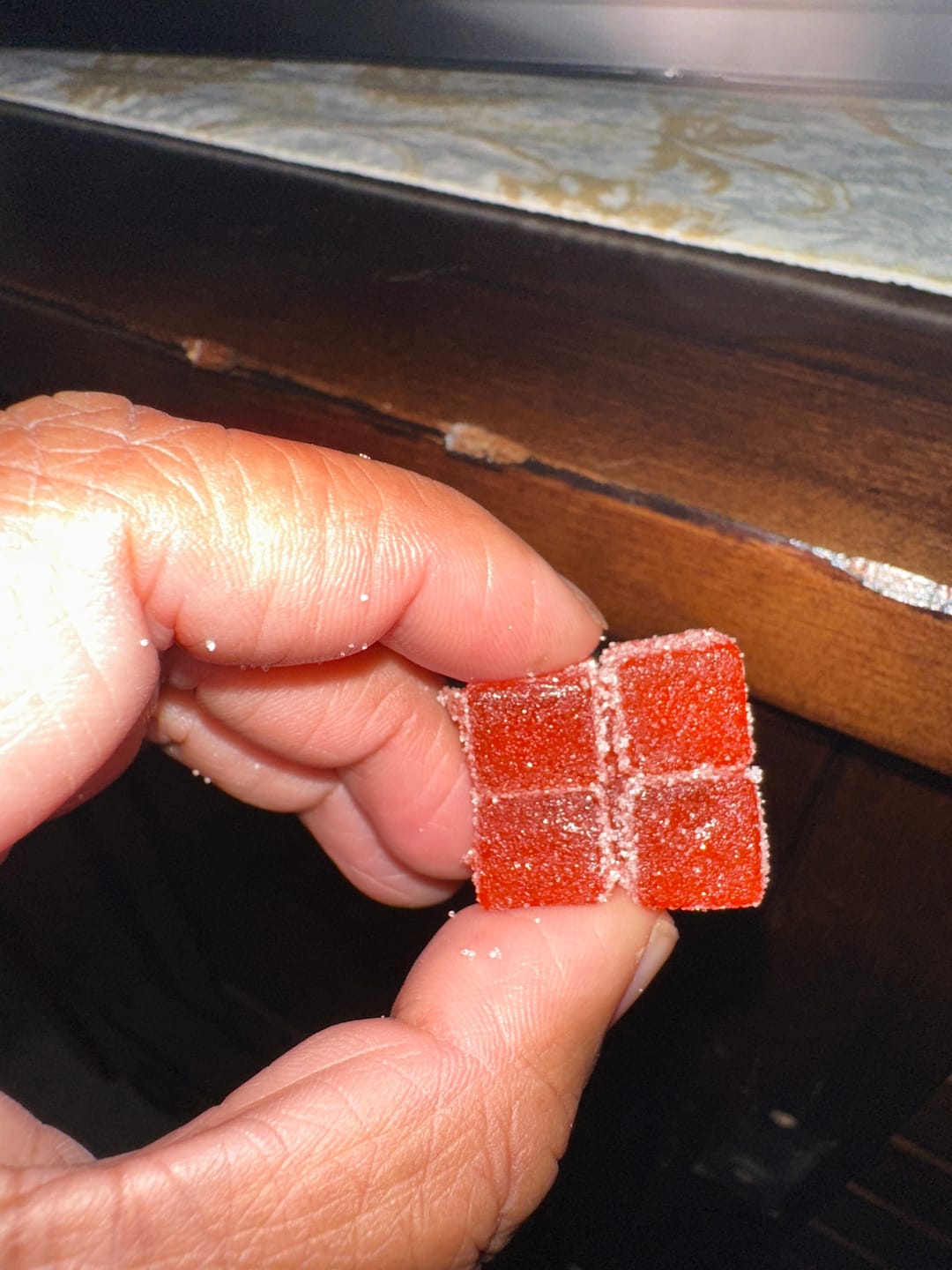 Customer photo review of Tropical Blast Live Resin Gummies 30mg