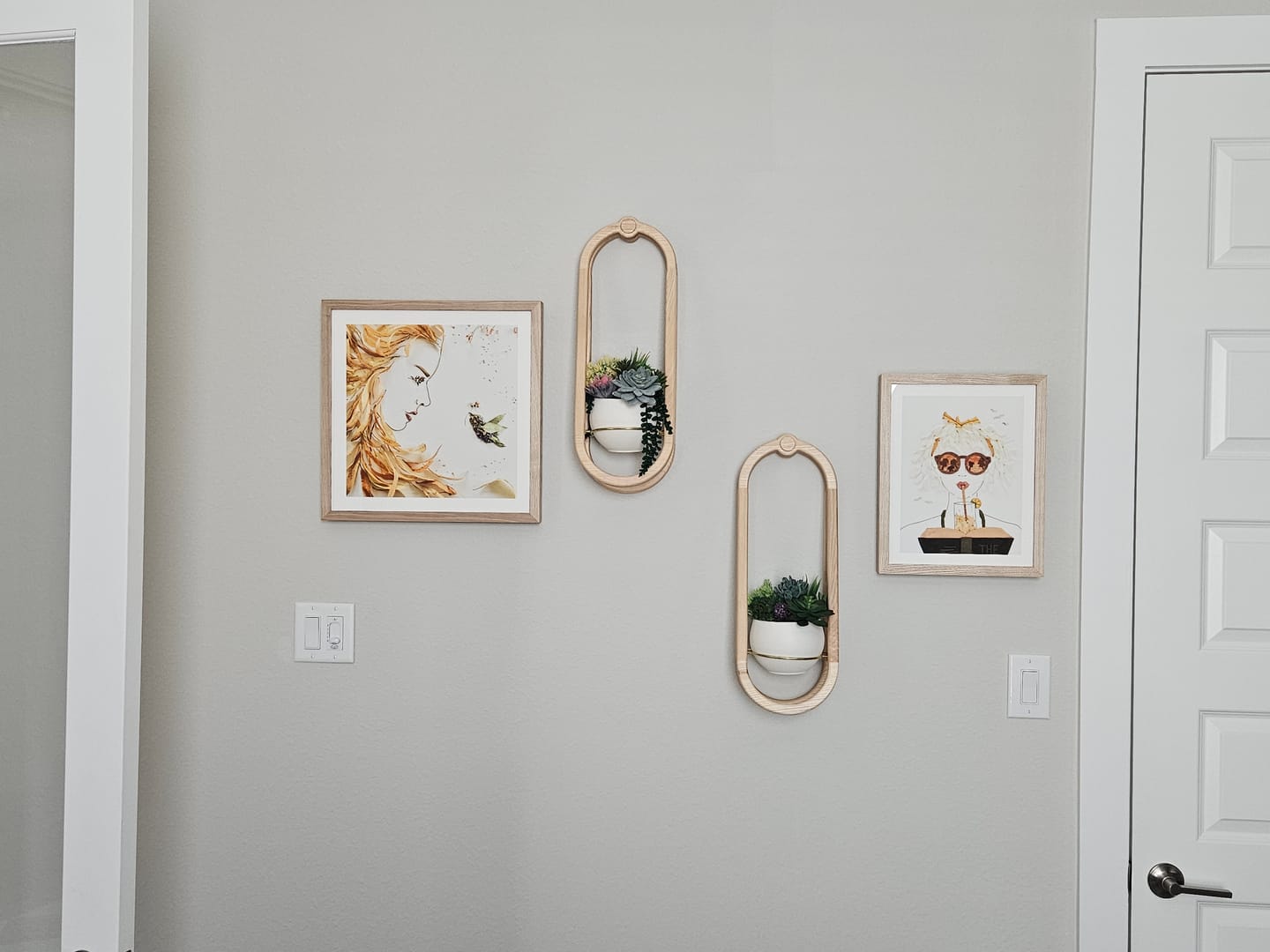 Customer photo review of Frame Wall Planter + Pot Duo