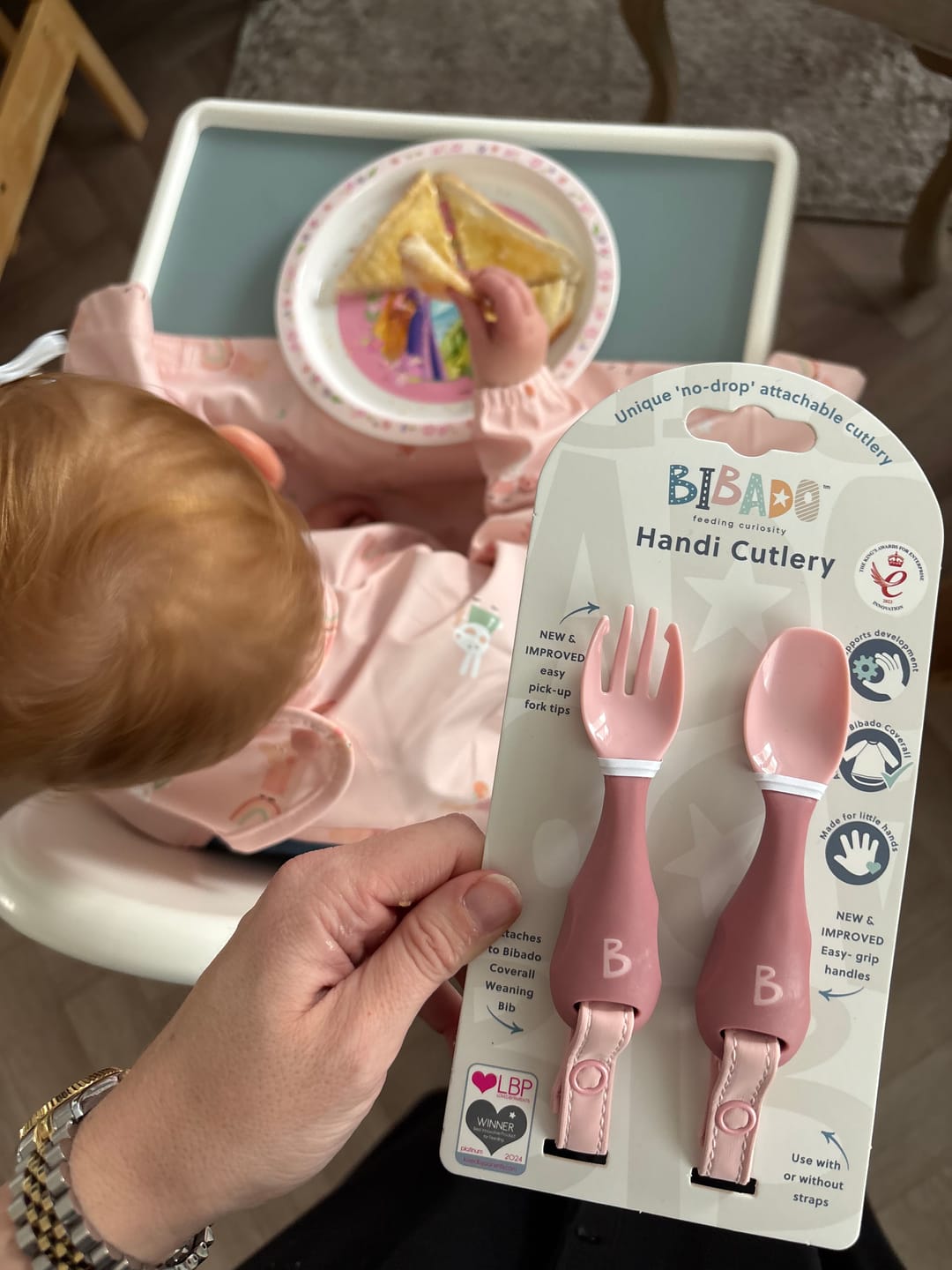 Customer photo review of NEW Attachable Weaning Cutlery