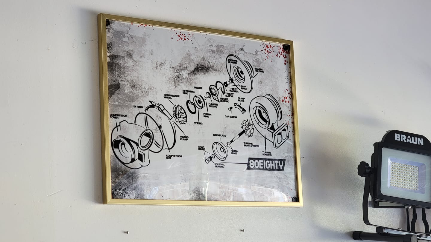 Customer photo review of 80Eighty® Turbo Diagram Banner
