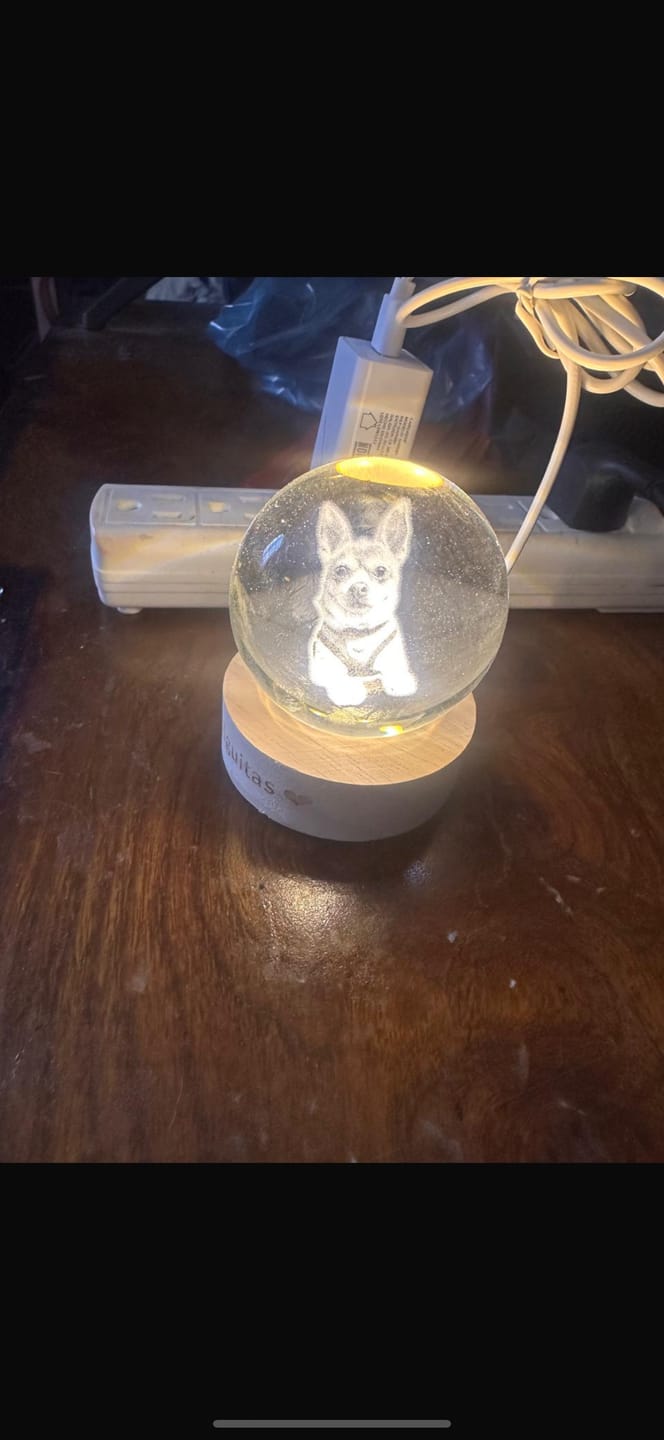 Customer photo review of Esfera de Cristal