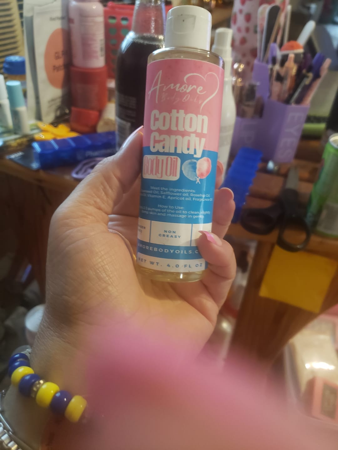 Customer photo review of Cotton Candy - Body Oil