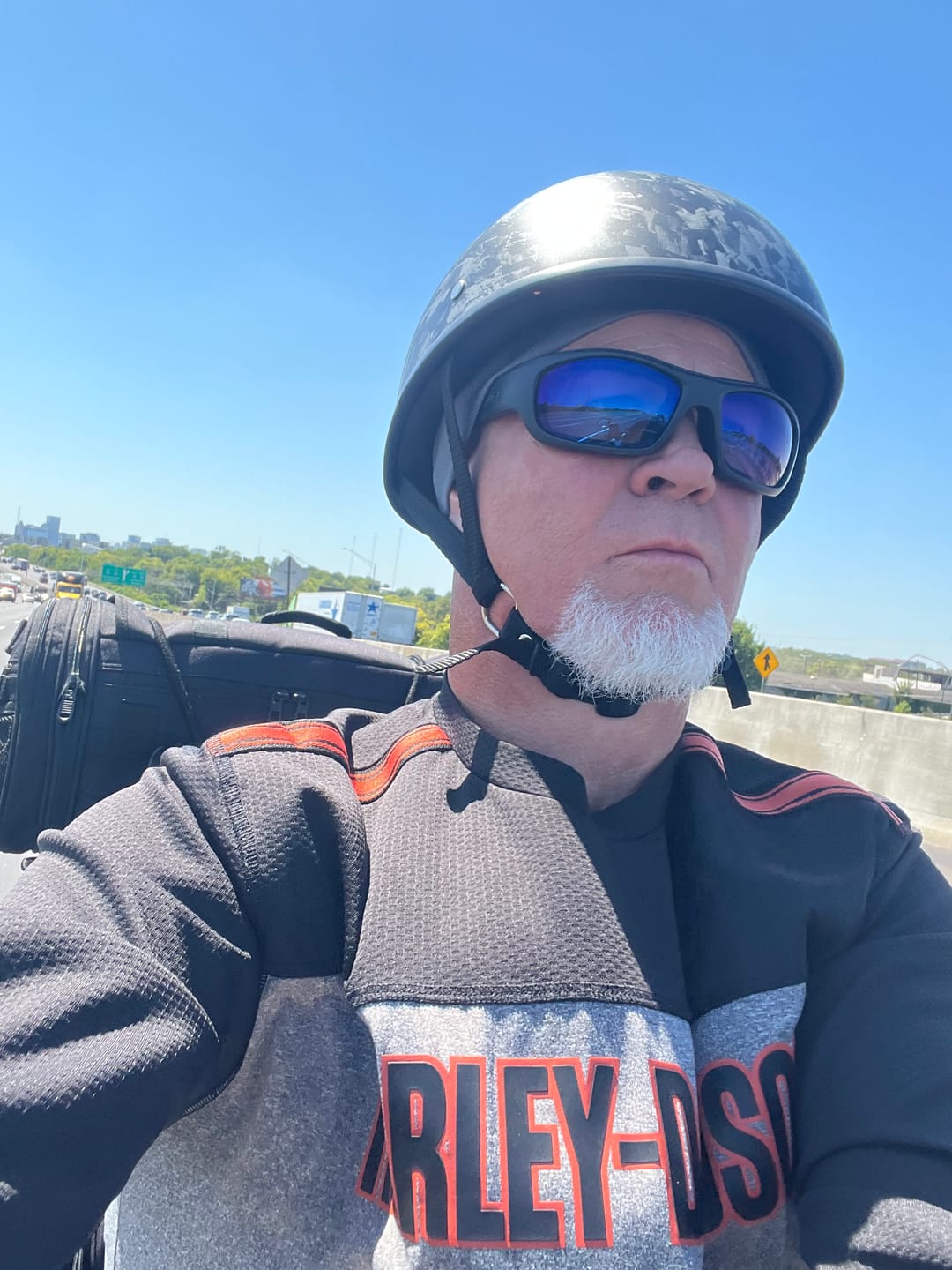 Customer photo review of Smallest Lightest SOA DOT Beanie Helmet - Carbon Fiber