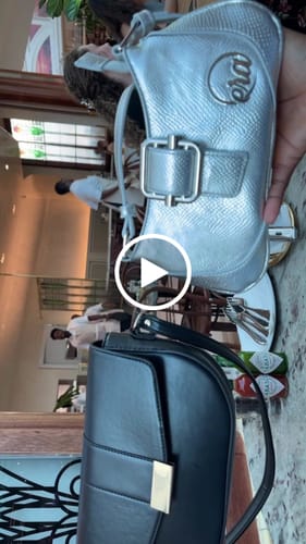 Customer video review of Silver Lily Shoulder Bag