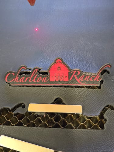 Customer photo review of Thick Leatherette Sheet - Black / Red