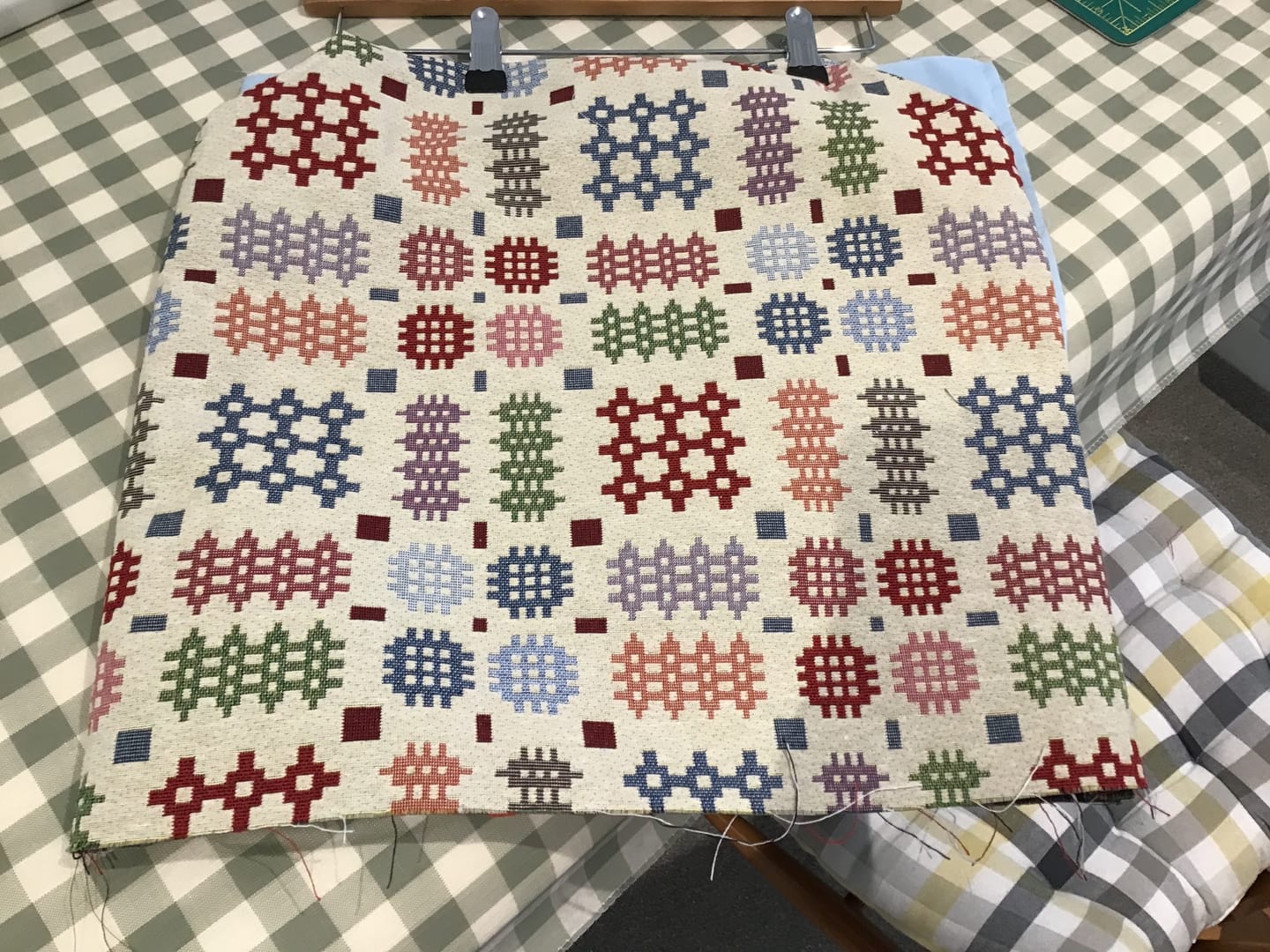 Customer photo review of Welsh Blanket Tapestry Fabric