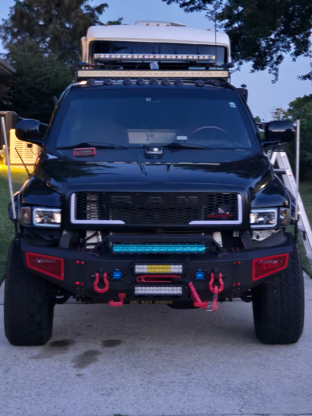 Customer photo review of GearAmerica UBER Shackles with Anti-Theft Lock (Red) | Forged Carbon Steel | 80,000 lb (40T) MBS & 20,000 lb (10T) WLL