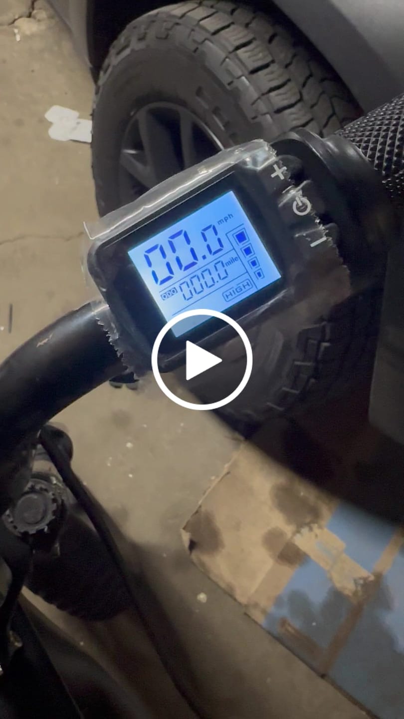 Customer video review of Macfox E-bike instrument panel