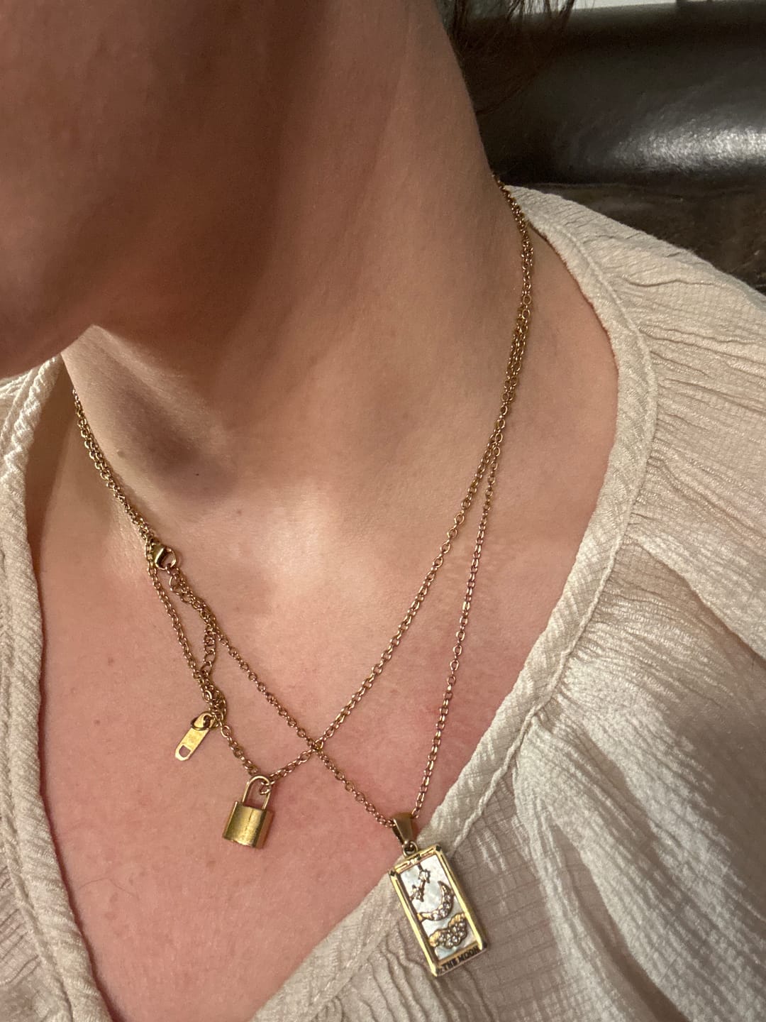 Customer photo review of Golden Fortune Necklace (Bundle)