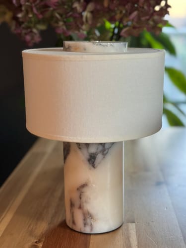 Agata C. review of (Sample Sale) Auríe Portable Lamp | Calacatta Viola Marble & Linen image 1 out of 1